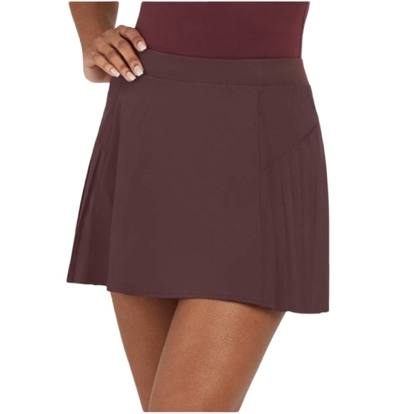 NWT Spanx Pleated Tennis Skirt Dark Fig XS & S | Tenniscore Preppy Chic - Picture 7 of 8
